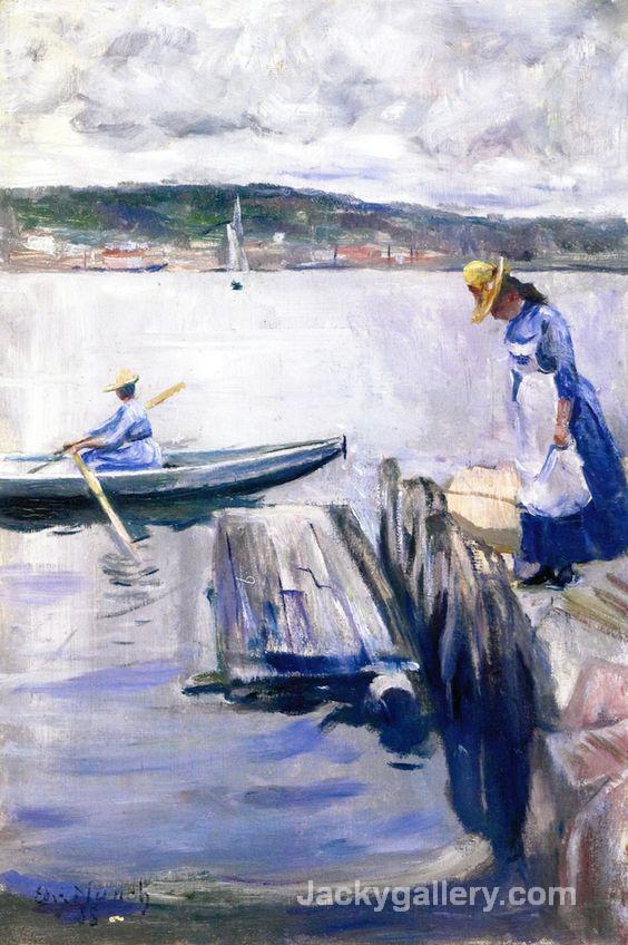 Summer Day on the Pier by Edvard Munch paintings reproduction